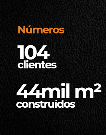 Números: 52 clientes, 25mil m² construídos